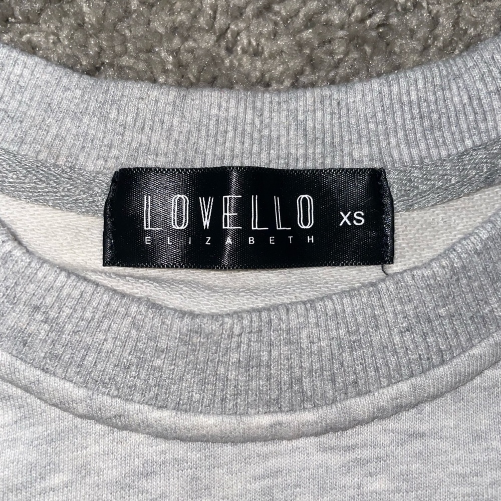 Lovello Elizabeth Crewneck Sweater in Grey - Picture 2 of 5